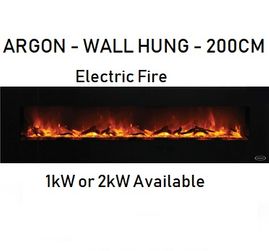 ARGON WALL HUNG 200CM FIRE