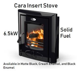 Cara Glass Insert Black Stove