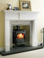 White Fireplace in a Meath home